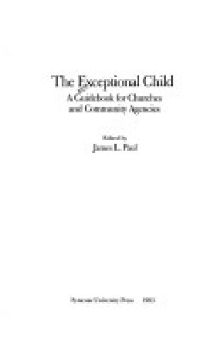 Cover of The Exceptional Child