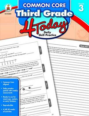 Book cover for Common Core Third Grade 4 Today