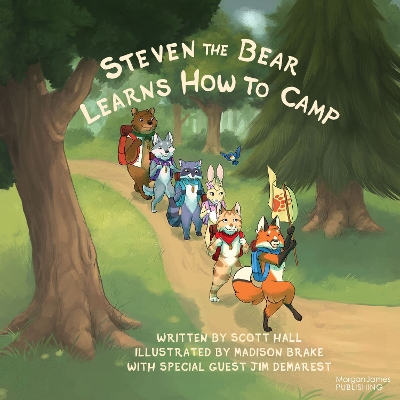 Book cover for Steven the Bear Learns How to Camp