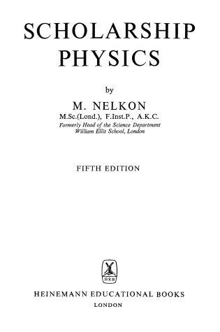 Cover of Scholarship Physics