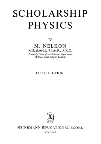 Book cover for Scholarship Physics