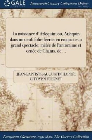 Cover of La Naissance D'Arlequin