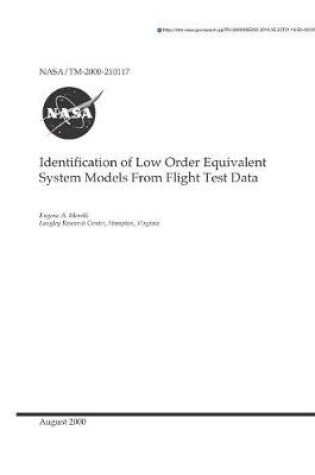 Cover of Identification of Low Order Equivalent System Models from Flight Test Data