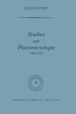 Cover of Studien Zur Phanomenologie 1930-1939