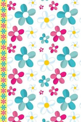 Book cover for Colorful Pink Blue Daisies College Ruled Journal Paper