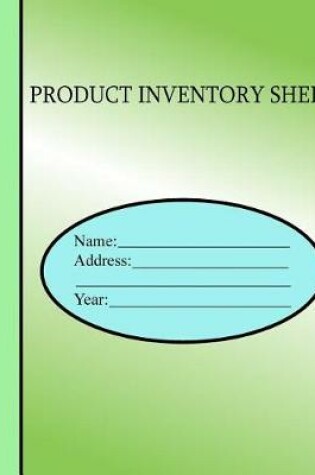 Cover of Product Inventory Sheets