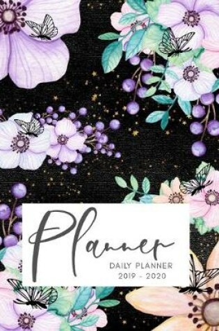 Cover of 2019 2020 15 Months Floral Butterflies Daily Planner