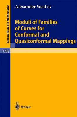 Cover of Moduli of Families of Curves for Conformal and Quasiconformal Mappings
