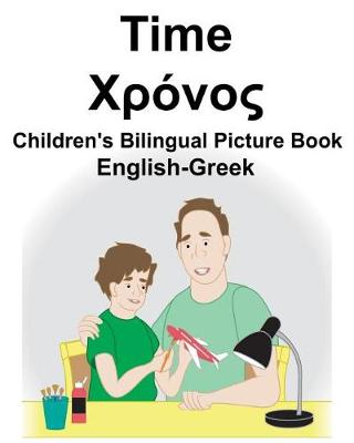 Book cover for English-Greek Time Children's Bilingual Picture Book