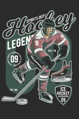 Book cover for hockey notebook