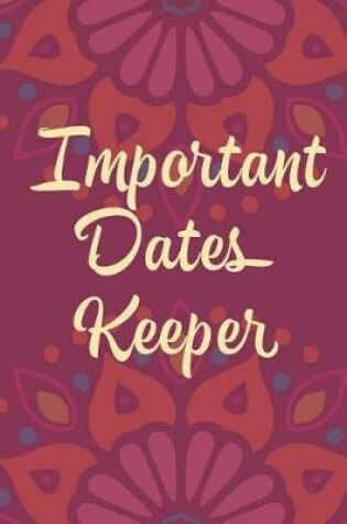 Cover of Important Dates Keeper