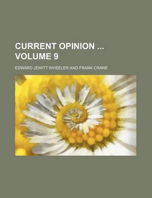 Book cover for Current Opinion Volume 9