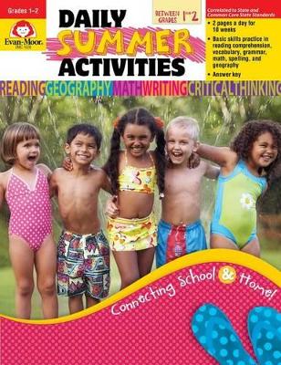 Book cover for Daily Summer Activities, Moving from First to Second Grade