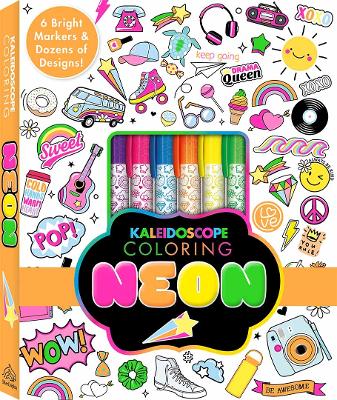 Cover of Kaleidoscope Coloring Kit Neon