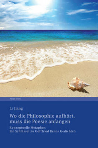 Cover of Wo Die Philosophie Aufhoert, Muss Die Poesie Anfangen