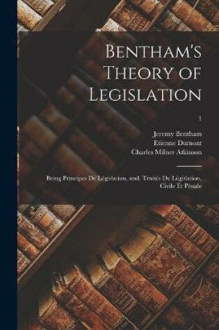 Cover of Bentham's Theory of Legislation