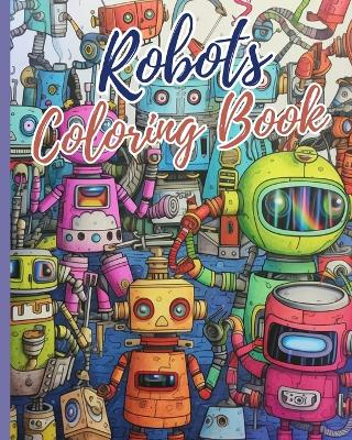 Book cover for Robots Coloring Book