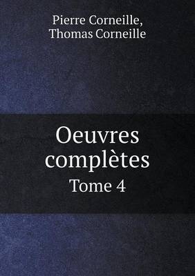 Book cover for Oeuvres complètes Tome 4