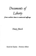 Book cover for Documents of British Liberty