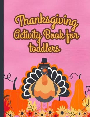 Book cover for Thanksgiving activity book for toddlers