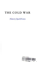 Cover of The Cold War (Sparknotes History Note)