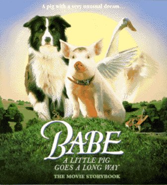 Book cover for The Babe, a Little Pig Goes a Long Way