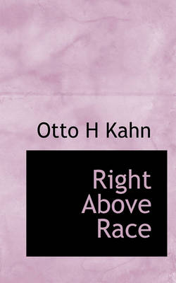 Book cover for Right Above Race