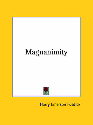 Book cover for Magnanimity