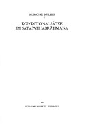 Cover of Konditionalsatze Im Satapathabrahmana