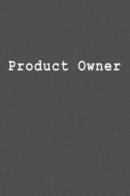 Book cover for Product Owner