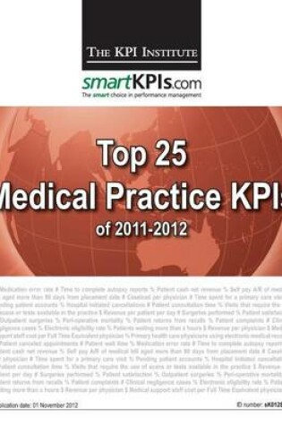 Cover of Top 25 Medical Practice KPIs of 2011-2012