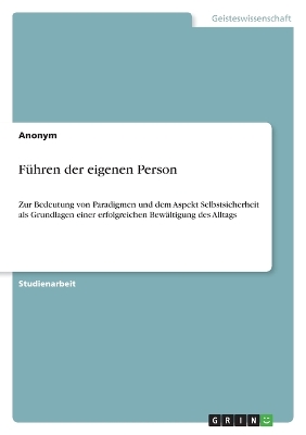 Book cover for Fuhren Der Eigenen Person