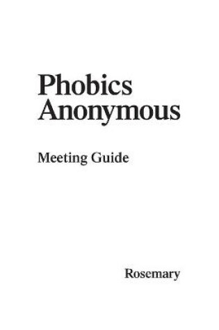 Cover of Phobics Anonymous