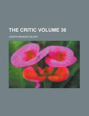 Book cover for The Critic Volume 36