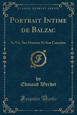Book cover for Portrait Intime de Balzac