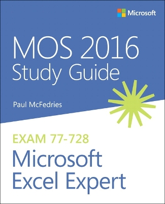 Cover of MOS 2016 Study Guide for Microsoft Excel Expert