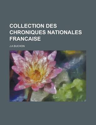 Book cover for Collection Des Chroniques Nationales Francaise