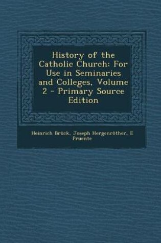 Cover of History of the Catholic Church