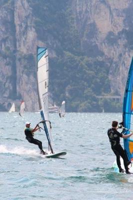 Book cover for Windsurfing On Lake Garda in Italy Journal