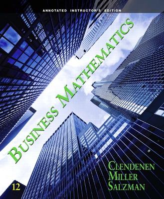 Book cover for Annotated Instructor's Edition for Business Mathematics