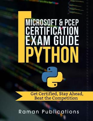 Book cover for Microsoft Python Certification Exam 98-281 & PCEP - Preparation Guide