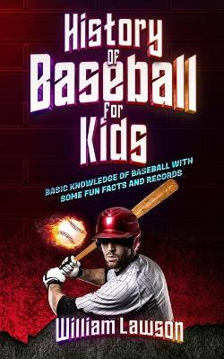 Book cover for history of baseball for kids