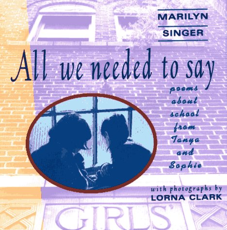 Book cover for All We Needed to Say