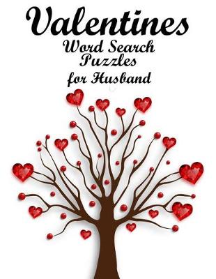 Book cover for Valentines Word Search Puzzles for Husband