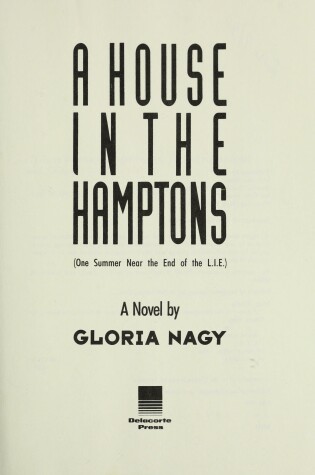 Cover of A House in the Hamptons