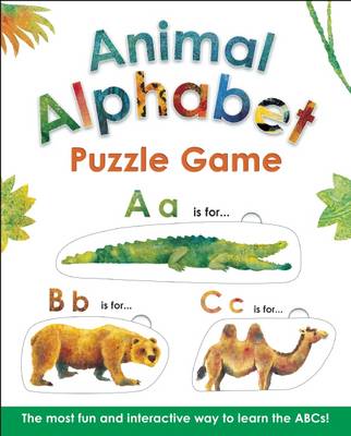 Book cover for Animal Alphabet Puzzle Game