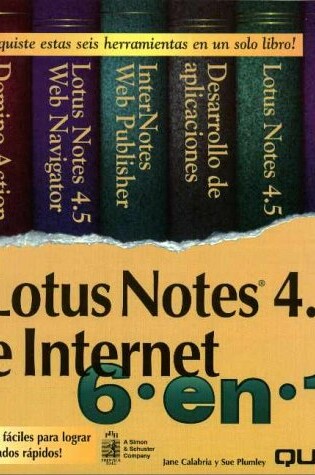 Cover of Lotus Notes 4.5 Internet 6 En