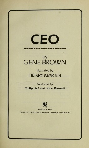 Book cover for Ceo