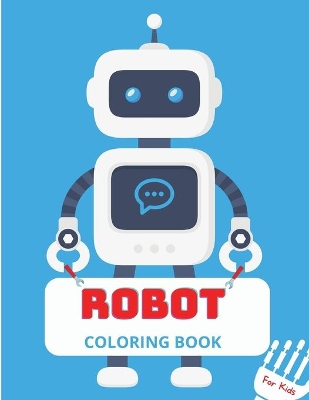 Book cover for Robot Coloring Book