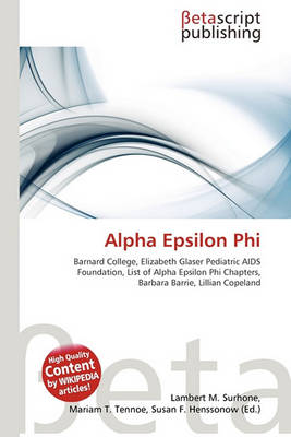 Cover of Alpha Epsilon Phi